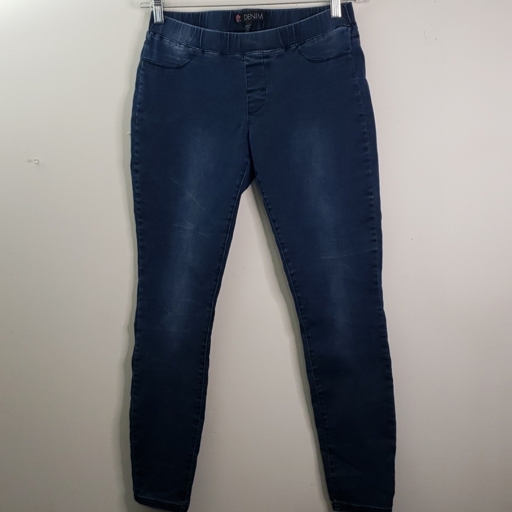 2B bebe Denim Washed Blue Jeggings Size M